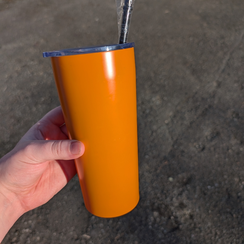 Vibrant Orange Tumbler